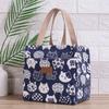 Printed Design Picnic Lunch Bags Insulated Large Capacity Lunch Bag Cute Cat Lunch Bag  Daily Lunch