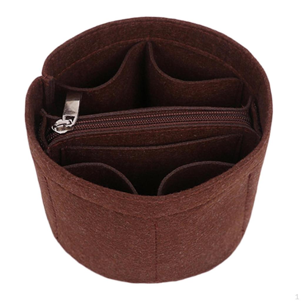 Bag Bucket Lining Hand Handbag Mode with Compartments Type Cosmetic Storage
