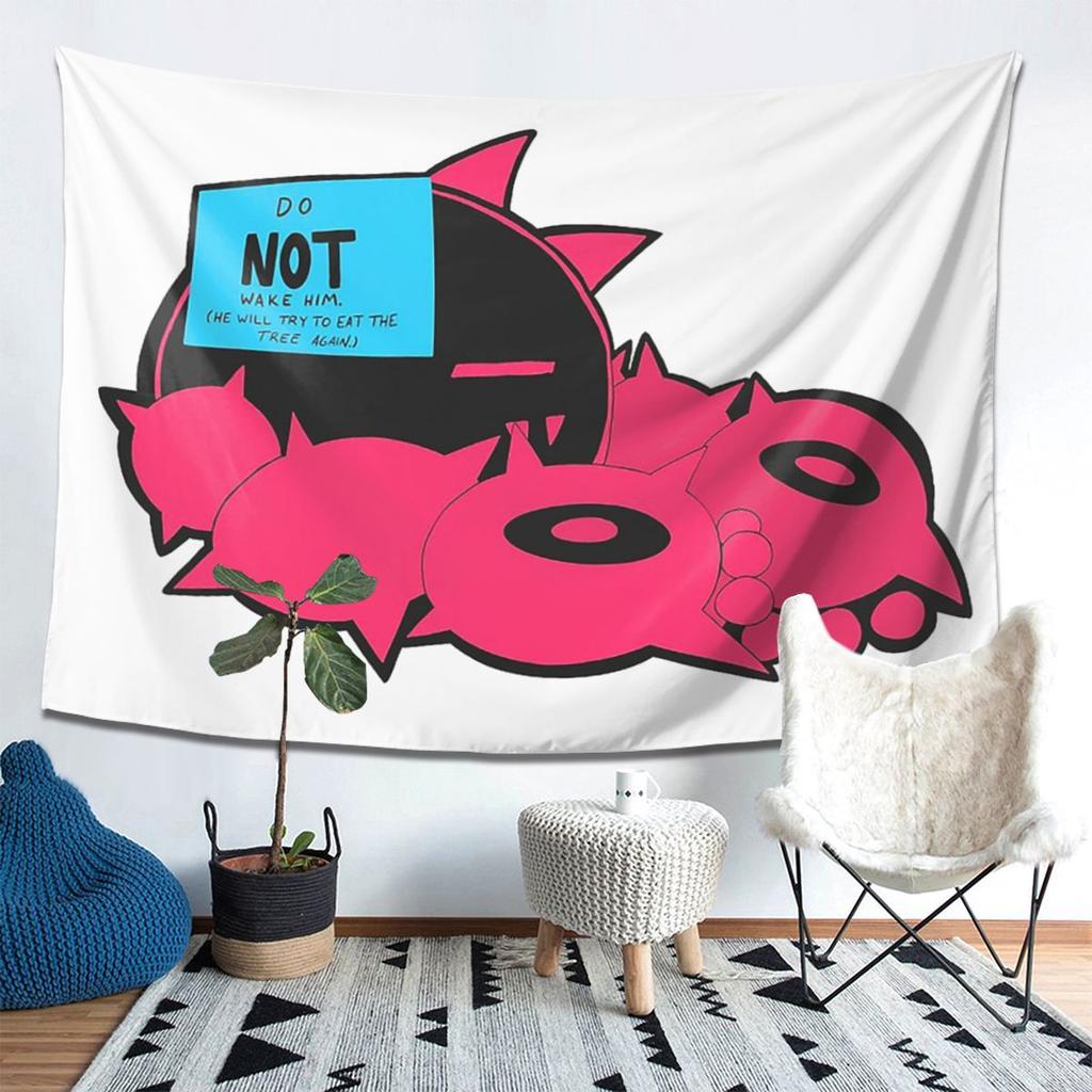 Just Shapes And Beats Blixer Bad Cat Tapestry Wall Hanging Aesthetic Home Decor Tapestries for Living Room Bedroom