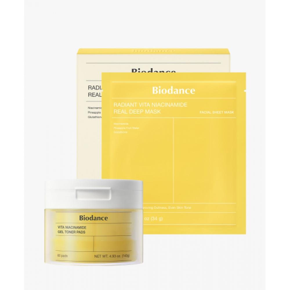 Biodance Vita Mask  4pcs  + Vita Gel Toner Pad NONE