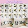 Elegant 4 Letters Love Home Furniture Mirror Tiles Wall Sticker For Stylish Decor