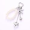 Creative Pearl Heart Phone Strap Bag Charm Accessory for Phone Case Keychain Decor