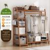 Freestanding Solid Wood Clothes Rack and Hanger