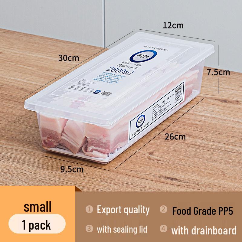 Япония Двухдверный Холодильник Морозильная камера Контейнер для хранения продуктов Large 5.5L