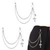 Hip Hop Schädel Kreuz Anhänger Gürtelkette Für Männer Frauen Street Style Accessoires