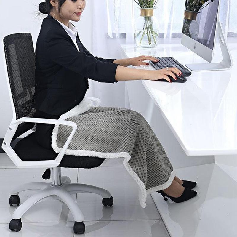 Knee Blanket Electric Heating Blanket Small Electric Heating Blanket Cover Blanket Warm Body Blanket Office Heating Blanket Winter Heating Supplies
