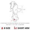 RAM MOUNTS Spine Clip Garmin Mount with Handlebar U-Bolt Base RAM-B-149Z-A-GA76U with Short Arm for Motorcycle ATV UTV Motorcycle