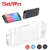 [1Set/9Pcs]New Suitable for Switch 2 Protective Kit TPU Dockable Soft Case with Tempered Glass Screen Protector, Game Console Case Joystick Caps Grips