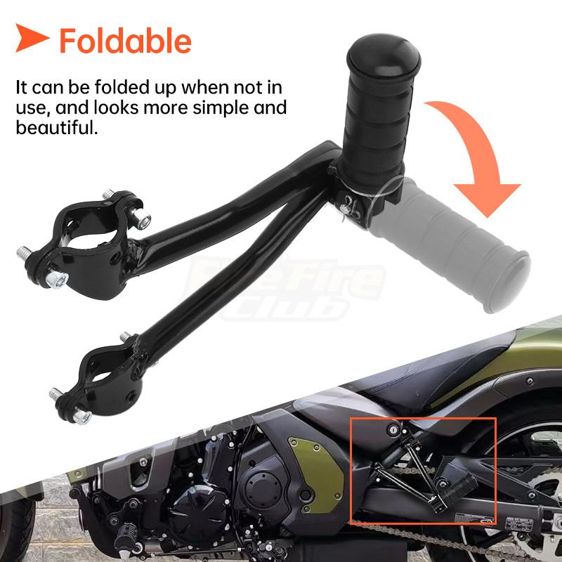 Motorcycle Accessories Rear Passenger Foot Pegs Pedal Footrest Bracket For Kawasaki Vulcan S 650 VN650 2015-2022