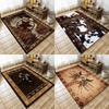 Tapetes Ocidentais para Sala de Estar Tapetes Sudoeste Nativo Americano Asteca Tapete Rústico de Vaca Tapete Decorativo Boho Ocidental para Quarto