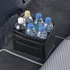 SEIWA Car Interior Accessories Trash Genuine Leather Premium Genuine Leather with Weight Can, Series, Dustbin, Black, Look, WA63,