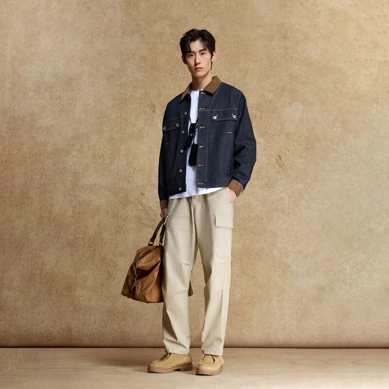 Jack & Jones Men's Fade-Resistant Denim Jacket
