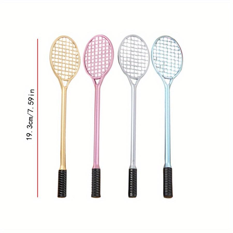 10pcs 0.5mm creative tennis racket shape gel pen cute stationery badminton racket water pen office signature pen