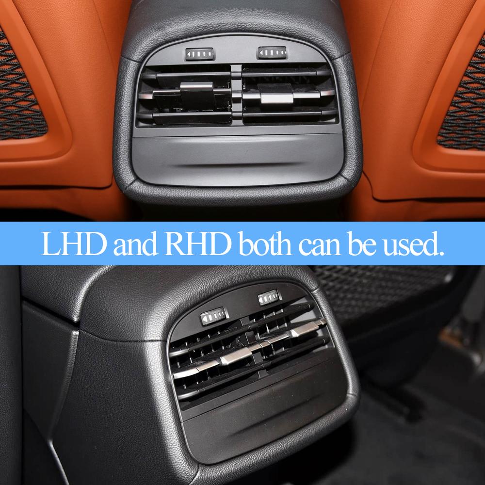 Rear Air Conditioning AC Vent Grille Outlet Cover Panel Assembly Slider Clip For Maserati Ghibli 2014-2020 670021523