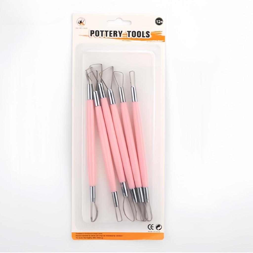 Ceramic Tool Set: 6-Piece Plastic Clay Tools for Beginners