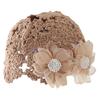 Girls Pullover Hat Handwoven Hat with Handwoven Flower for Vacations Photo Props