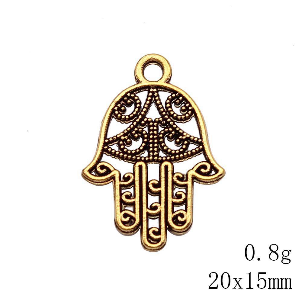 NewArrivals Charms For Necklace Hamsa Hand Talisman Amulet Charms Pendant Biz Phone Pendant
