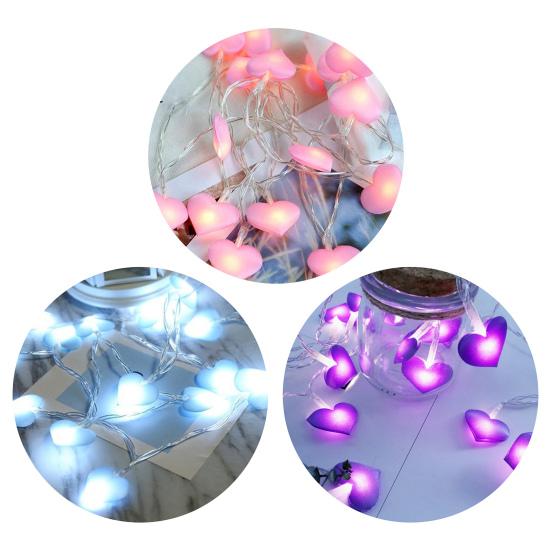 Fairy Light Romantic Warm Atmosphere Home Decoration Fabric Love Heart