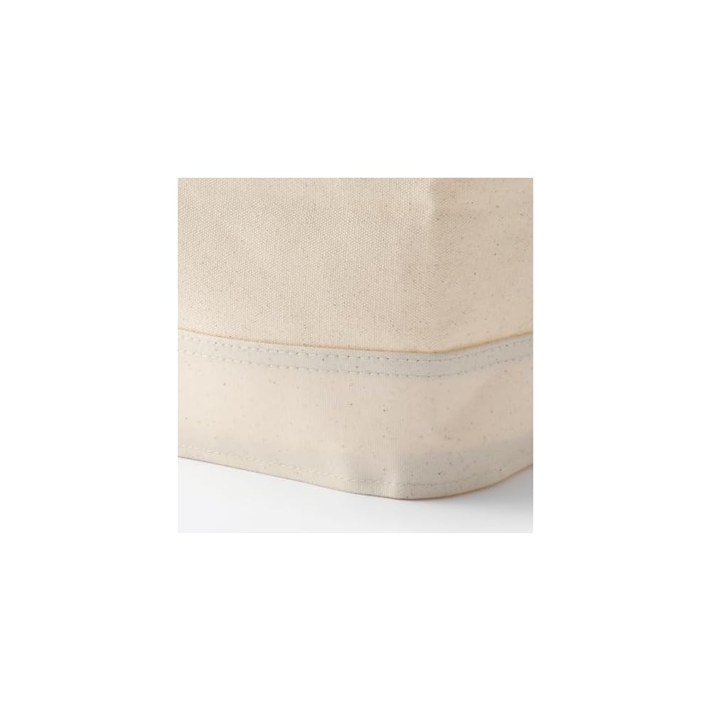 MUJI Cotton Canvas Soft Box with Handle, Slim Small, Approx. W37 X D185 X H16cm, Item No. 23089999,