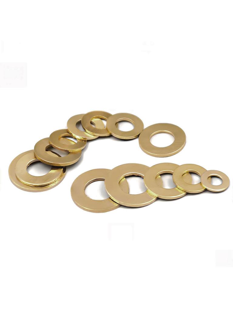 Copper & Brass Flat Washer Spacer (M3–M12)