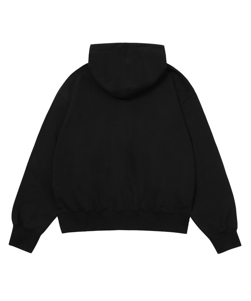 Escapefrom Essential Two-Way Zip-Up Hoodie Black
