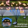 6/9 Head Butterfly Solar Garden Lights Waterproof Realistic Solar Landscape Lights LED Lights Color Changing