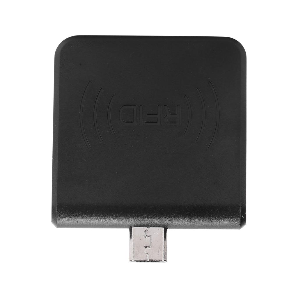 W86 Čtečka karet pro mobilní telefon Micro USB Přenosná pro RFID Čtečka mobilních ID pro AndroidČerná