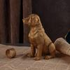 Golden Animal Series Ornament Toys: Simulated Pet Dog Decor for Living Rooms