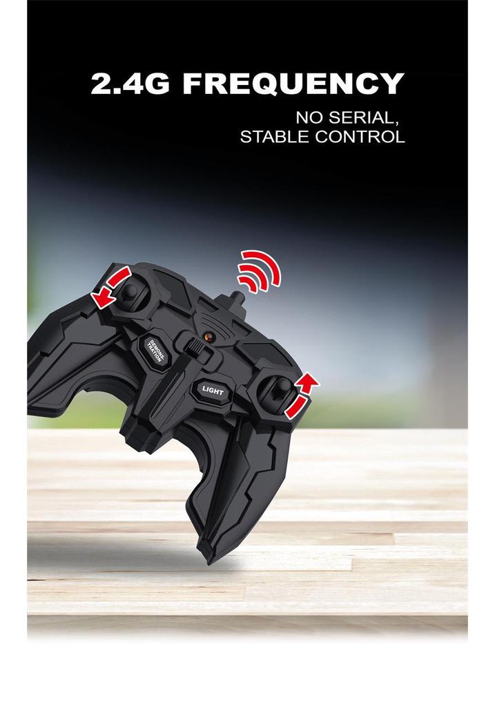 Children's 4-Wheel Double-Sided Long-Distance RC Stunt Car with 2.4G Control, LED Lights, Off-Road and Drifting Capabilities
