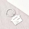 Our First Home House Stainless Steel Keychain New House Warm Design Fashion Keyring Practical Housewarming Gift