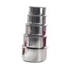 5Pcs Stainless Steel Sauce Pots Seasoning Jars Stock Pot Set