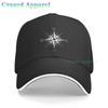 Compass North South East West Sailing Unisex Baseball Cap Denim Fabric Hat Adjustable Snapback Outdoor Sports Cap