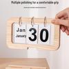 Creative Wooden Flip Calendar: Desktop Ornament & Photo Prop
