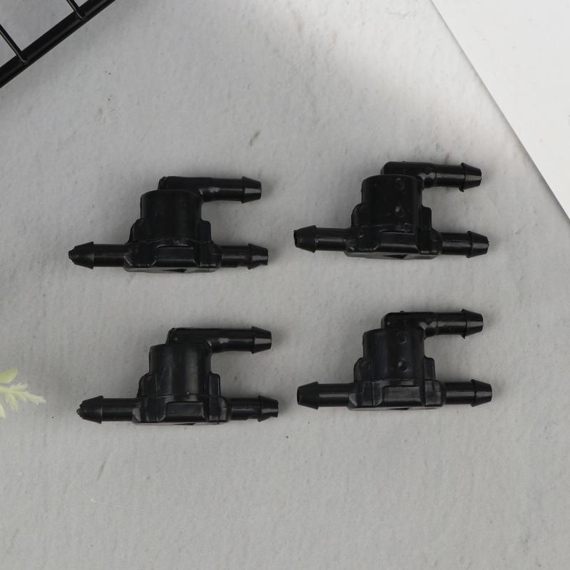 Zwart Plastic Ruitenwisser Wassersproeier Voorruit Terugslagklep Nieuw Voor Auto Ruitenwisser Sproeierleiding 3-Weg Klep Auto Accessoires