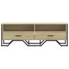 Vidaxl Szafka Pod Tv, Dąb Sonoma, 122X34X41 Cm Materiał Drewnopochodny