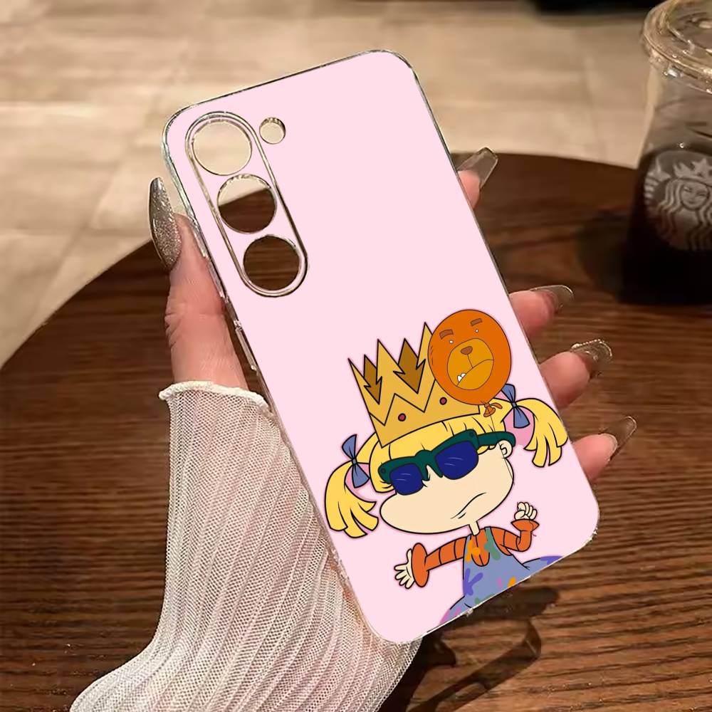 Classic Cartoon Characters-R-Rugrats Clear Soft Silicone Phone Case for Samsung Galaxy A71, A70, A52, A51, A40, A30