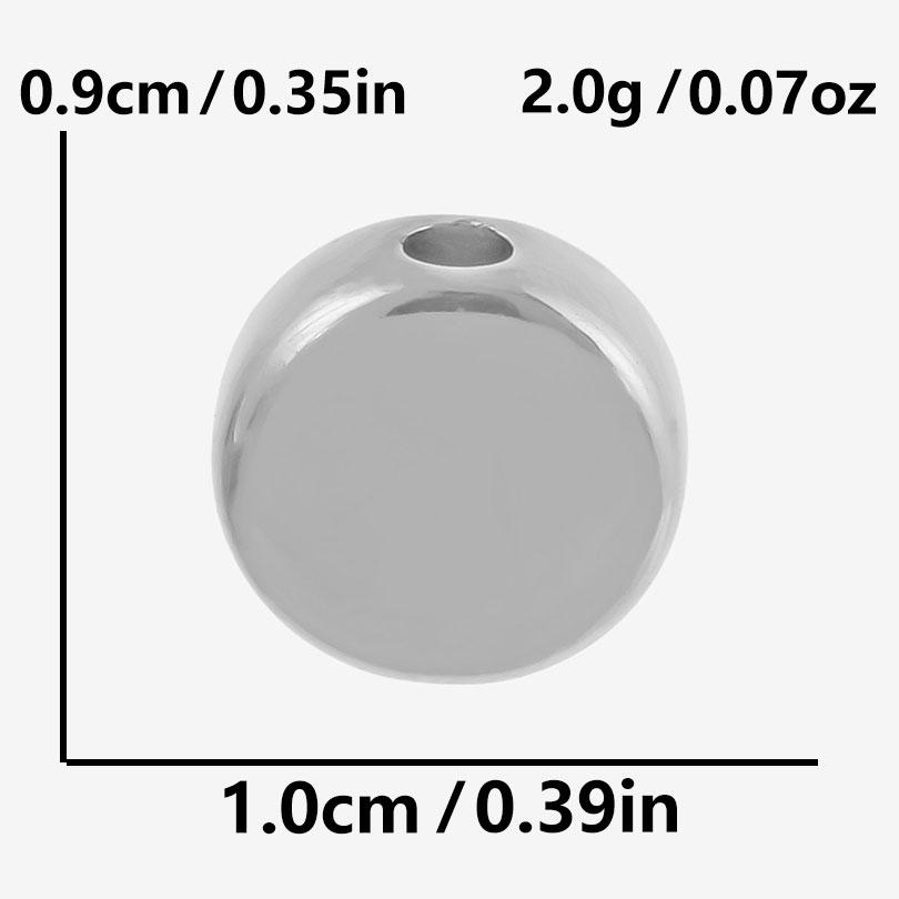 High Quality Irregular 304 Stainless Steel Beads For Jewelry Making Supplies No Fade Waterproof Moon Heart Star Bead Accessories