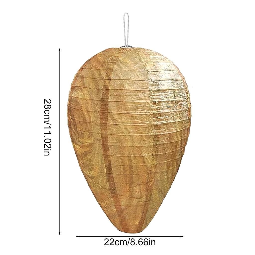 6er-Pack Wespennest-Lockvögel, hängende Wespenabwehr, Papierlaterne, Löschwespenlaterne, wasserdicht für Außenbereiche