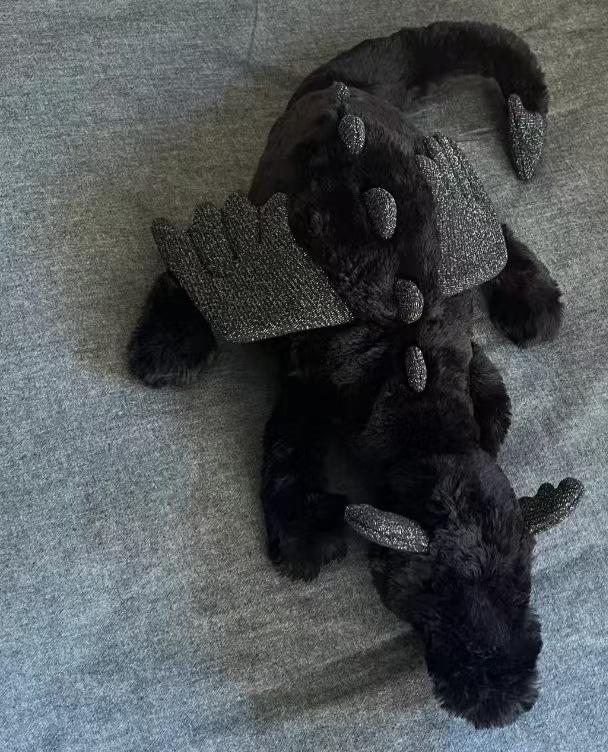 Jellycat Sky Flying Dragon Plush Toy - Snow, Blue, Pink Dragon Options for Children.