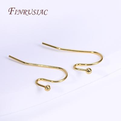 18K Gold Plated Ear Wire,High Quality Earring Hooks For DIY Earwire Jewelry Making Supplies Wholesale