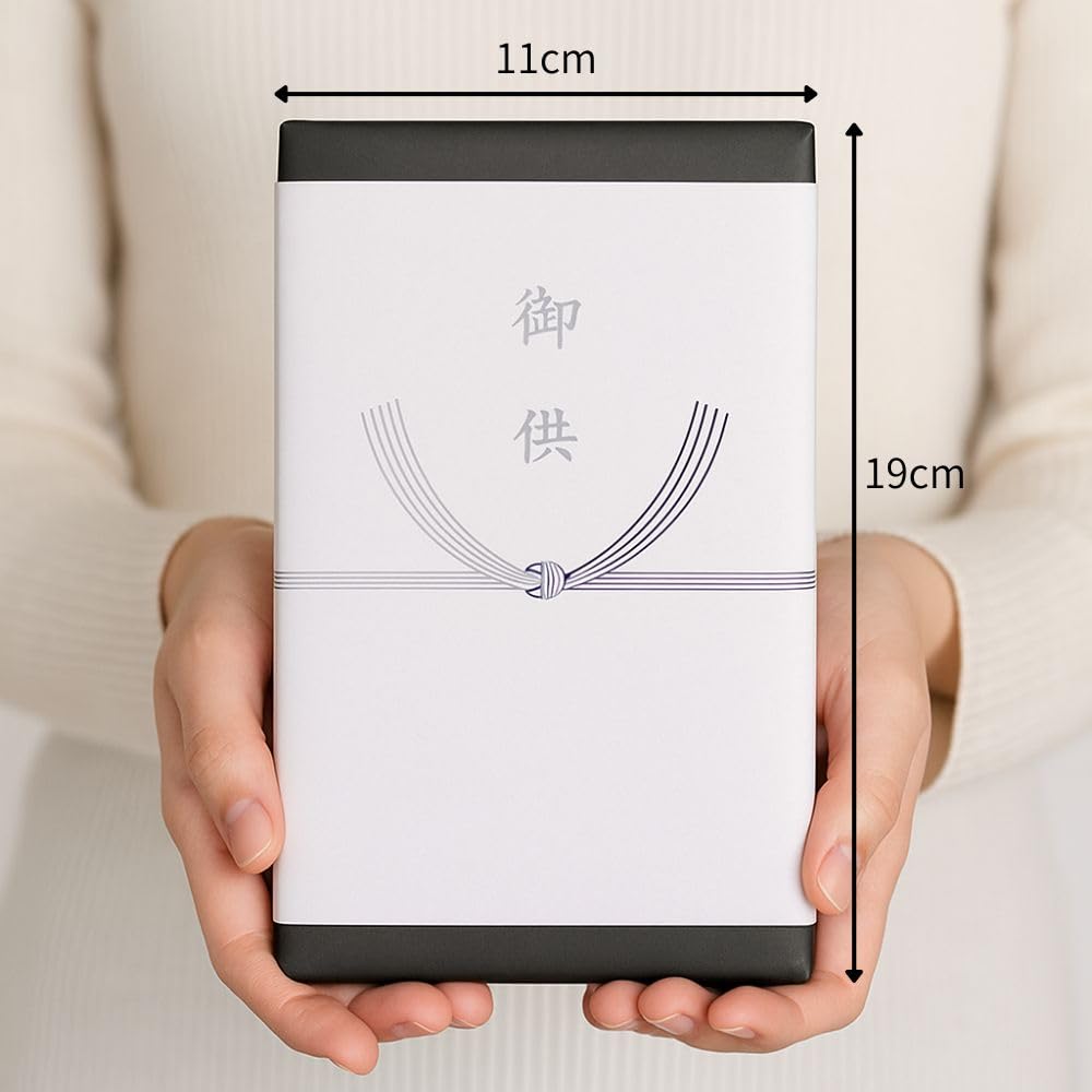 Koya Reiko Incense, Gift Incense, Small Paulownia Wood Box with Buddhist Gift Tag (Box Size: 11cm X 19cm)