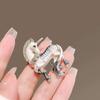 Lucky Horse Brooch Luxurious Alloy Brooch For Clothing Unicorn Brooch Pin Comfortable For Suits Scarves Formal Occasions