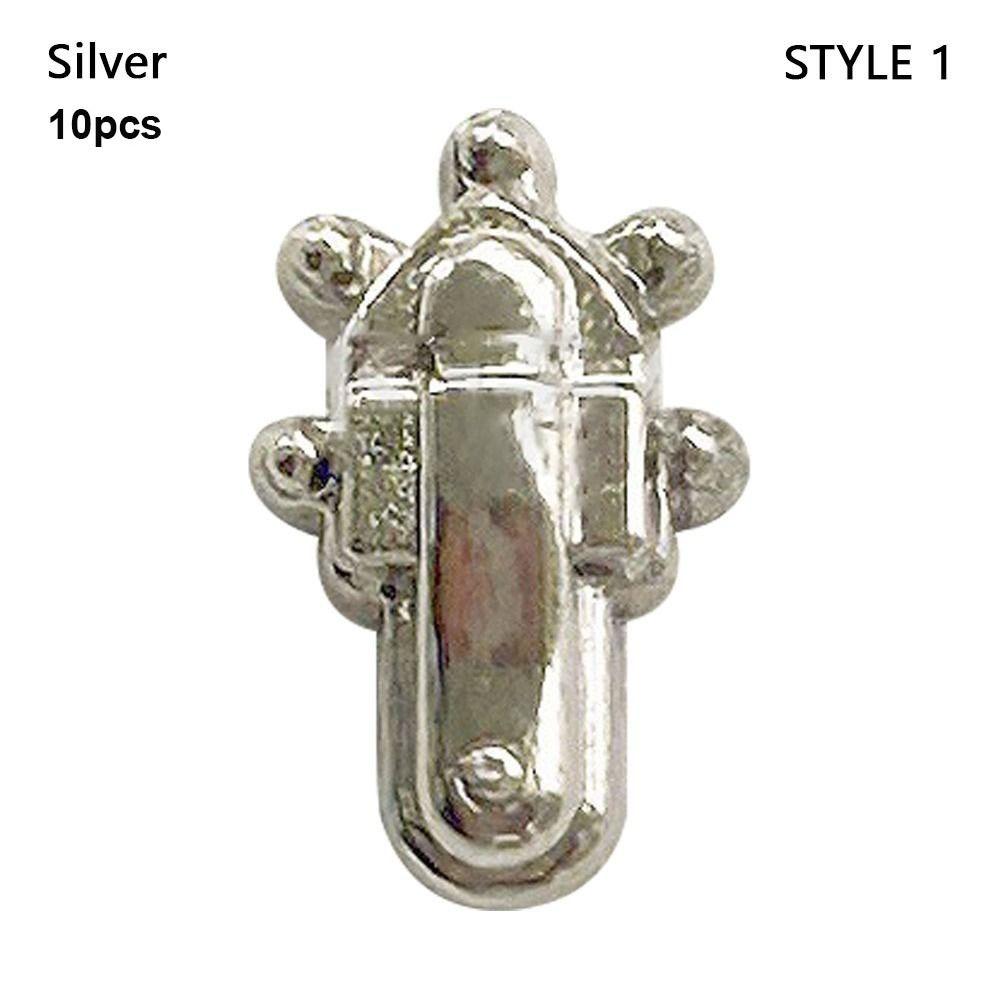 

5/10 шт. Міні металеві вироби Замок Різнокольорові Частини для лялькових сумок Аксесуари для коробок DIY Лялькові аксесуари Silver-Style 1