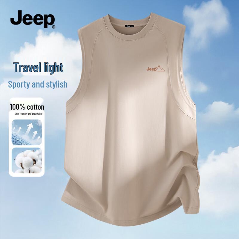 JEEP Men s Cotton Sport Tank Top L