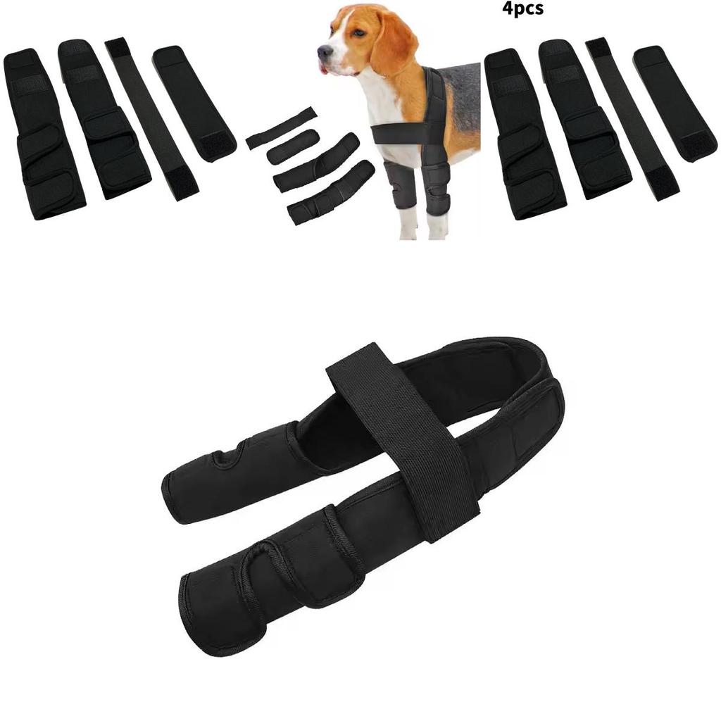 Hunde-Kniebandage mit verstellbaren Gurten und strapazierfähigem Stoffmaterial für kleine bis große Hunde
