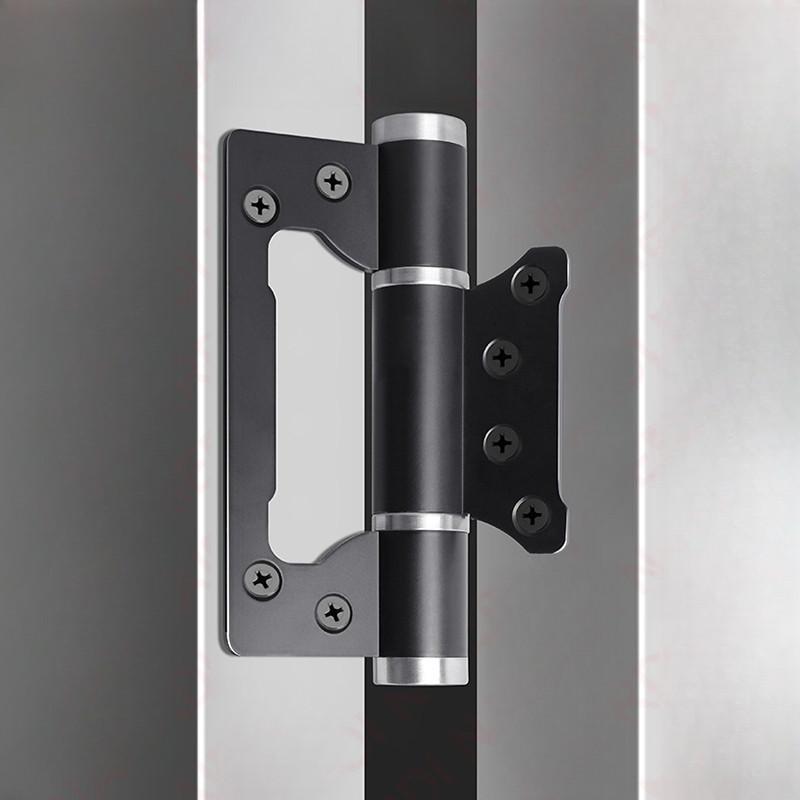 4 In 1 Automatic 90° Positioning Hydraulic Door Closer 5 Inch Multi-function Hydraulic Hinge  Adjustable Soft Closing Door Hinge