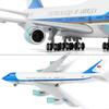 QIYUMOKE Air Force One 747 Aircraft Model Kit in Boeing 747 Resin Aircraft Model with Display Stand Adult Aviation Item 1/240 (30cm length) -