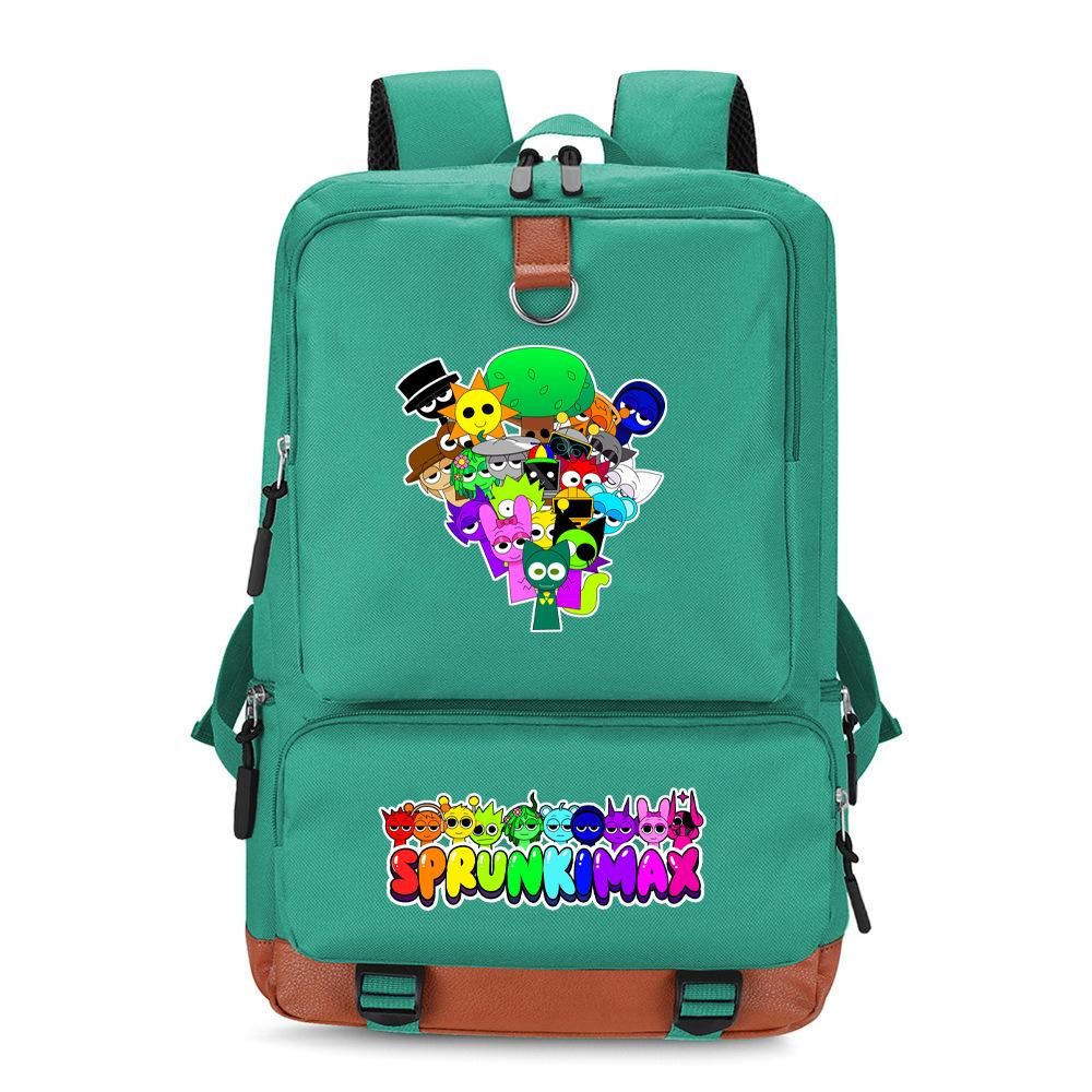 Srunki Backpack Multifunctional Large Capacity Business Backpack Lightweight Burden Reduction Primary and Secondary School Student Bag