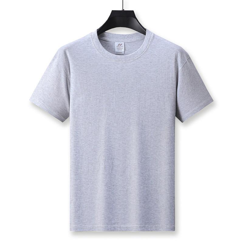 T-shirt da uomo pesante a maniche corte da 230 g di alta gamma in puro cotone casual versatile maglietta base per uomo