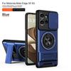 For Motorola Edge 50 Case Moto edge 50 Cover Magsafe Magnetic Fold Holder Military Armor Camera Protection Cover